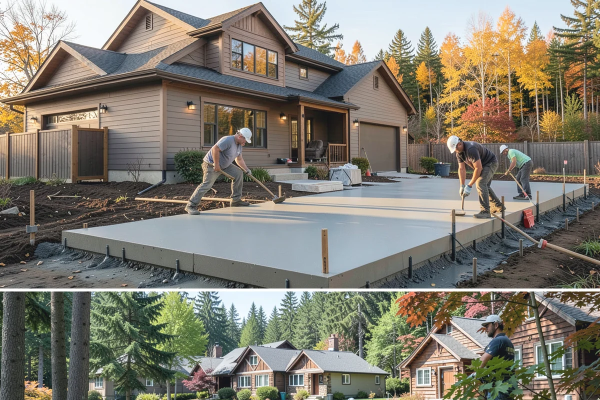 Second-Story Addition in Edgewood, Pierce County, WA - We aim to open the roof and frame the upper level during the driest stretch of summer to limit rain exposure.