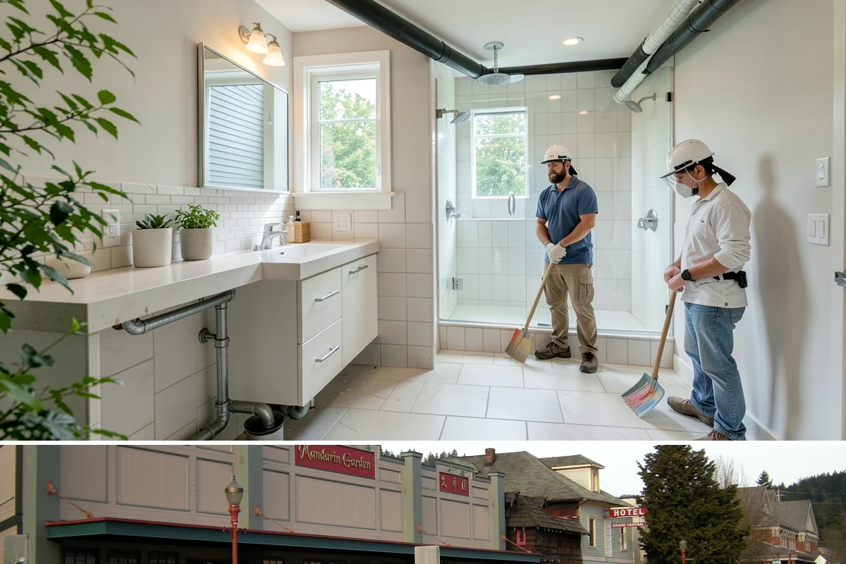 Second-Story Addition in Issaquah, King County, WA - We aim to open the roof and frame the upper level during the driest stretch of summer to limit rain exposure.