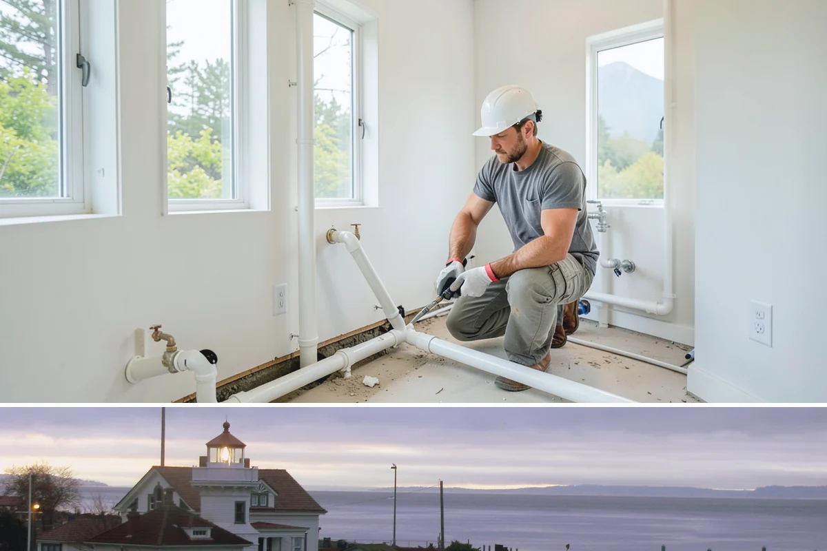 Second-Story Addition in Mukilteo, Snohomish County, WA - We aim to open the roof and frame the upper level during the driest stretch of summer to limit rain exposure.