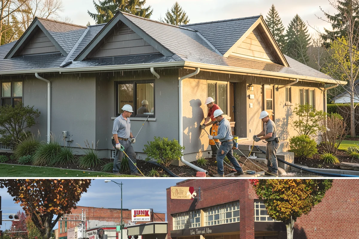 Second-Story Addition in Puyallup, Pierce County, WA - We aim to open the roof and frame the upper level during the driest stretch of summer to limit rain exposure.