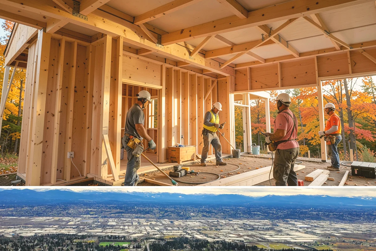 Second-Story Addition in SeaTac, King County, WA - We aim to open the roof and frame the upper level during the driest stretch of summer to limit rain exposure.
