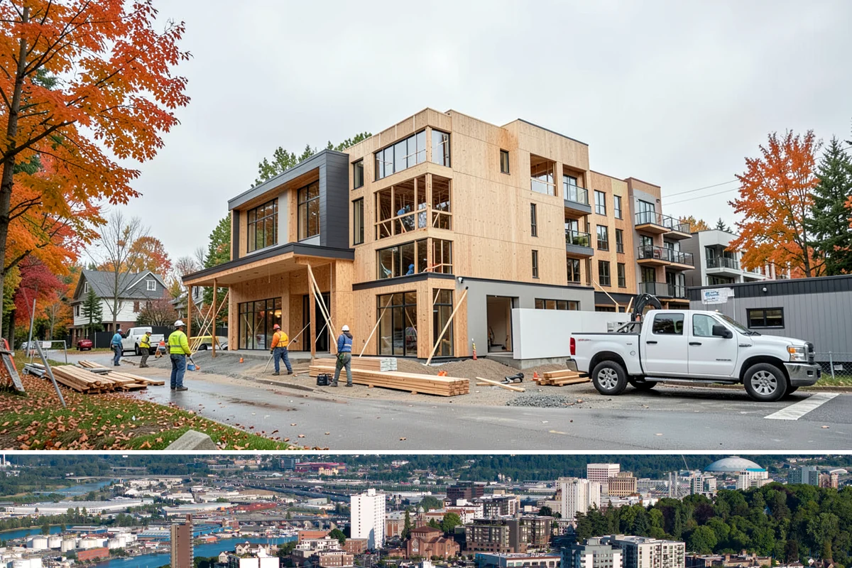 Second-Story Addition in Tacoma, Pierce County, WA - We aim to open the roof and frame the upper level during the driest stretch of summer to limit rain exposure.