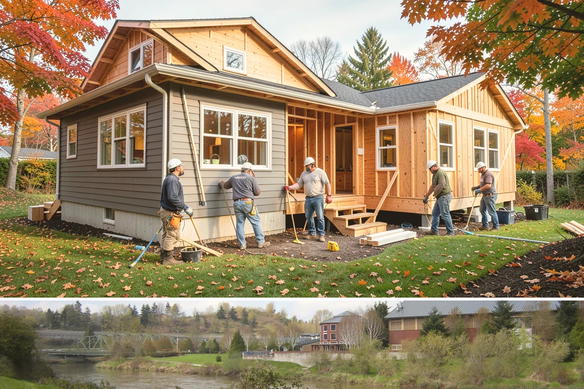 Second-Story Addition in Tukwila, King County, WA - We aim to open the roof and frame the upper level during the driest stretch of summer to limit rain exposure.