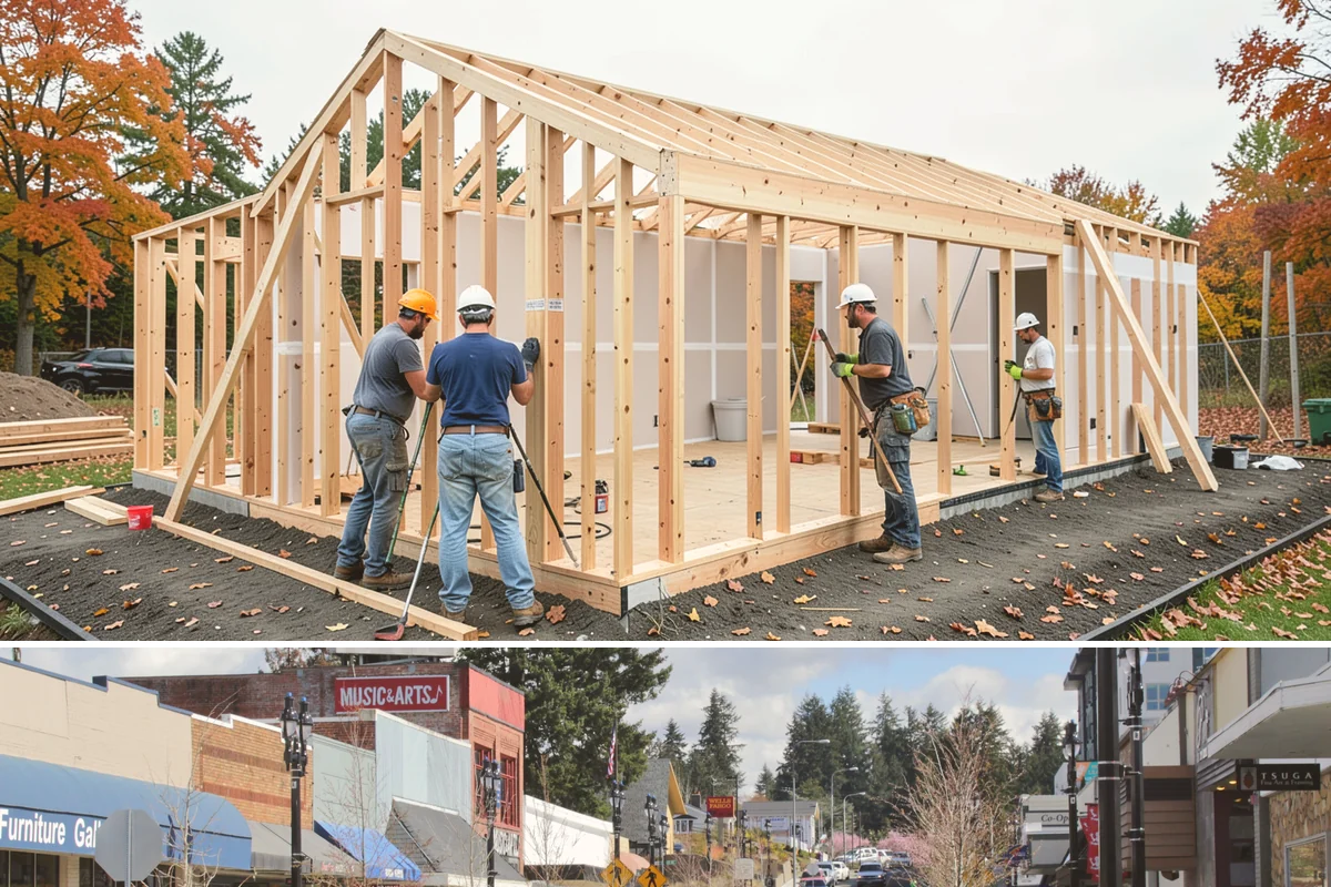 Security Door Installation in Bothell, King County, WA - Security doors can be installed in any season without weather constraints.