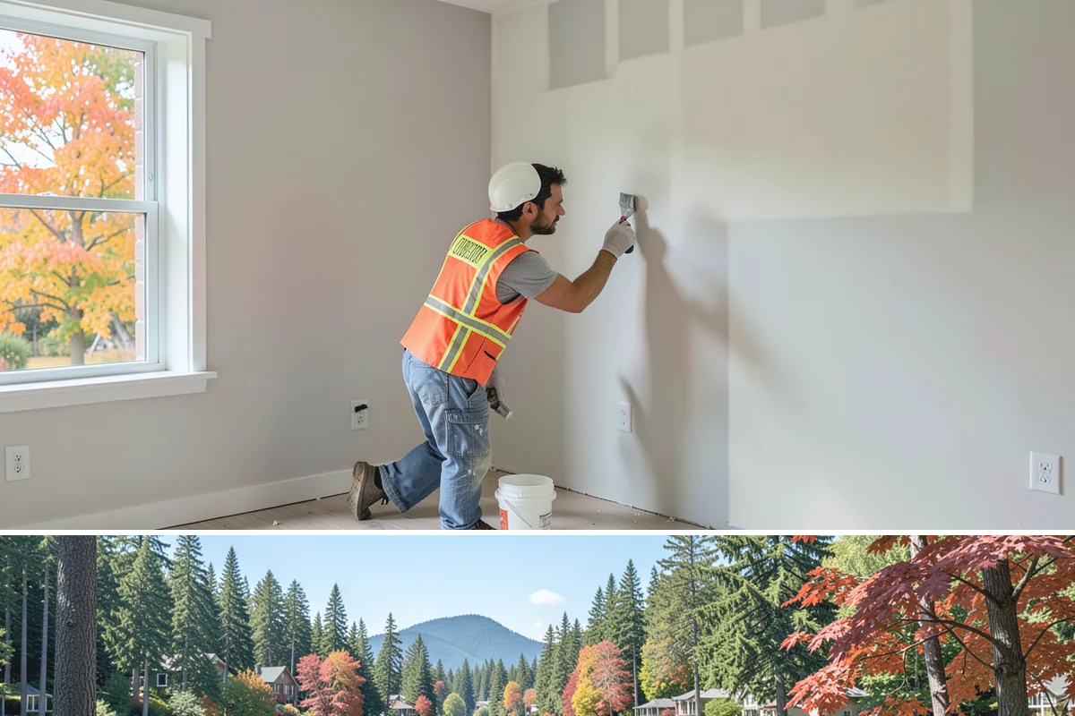 Security Door Installation in Covington, King County, WA - Security doors can be installed in any season without weather constraints.