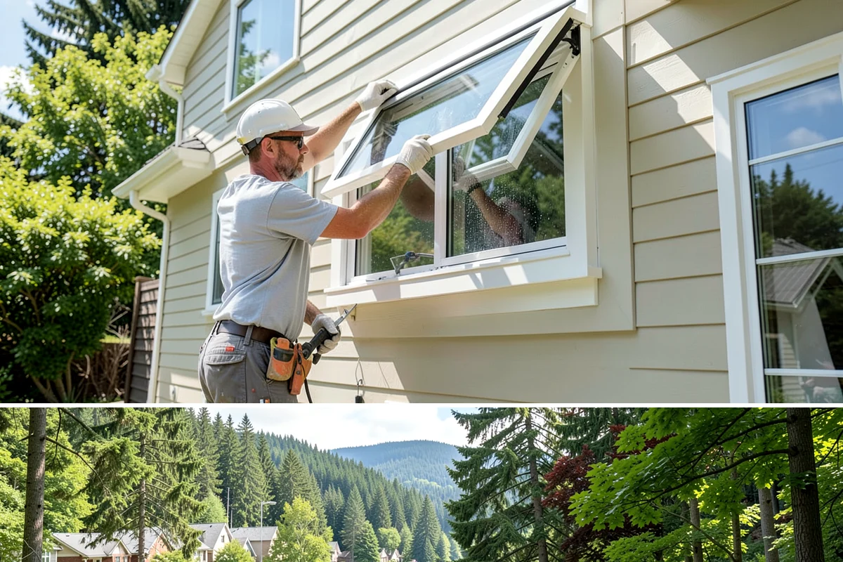 Security Door Installation in Lake Forest Park, King County, WA - Security doors can be installed in any season without weather constraints.