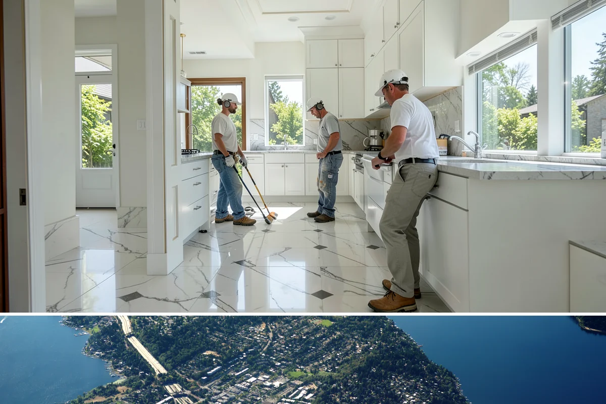 Security Door Installation in Mercer Island, King County, WA - Security doors can be installed in any season without weather constraints.