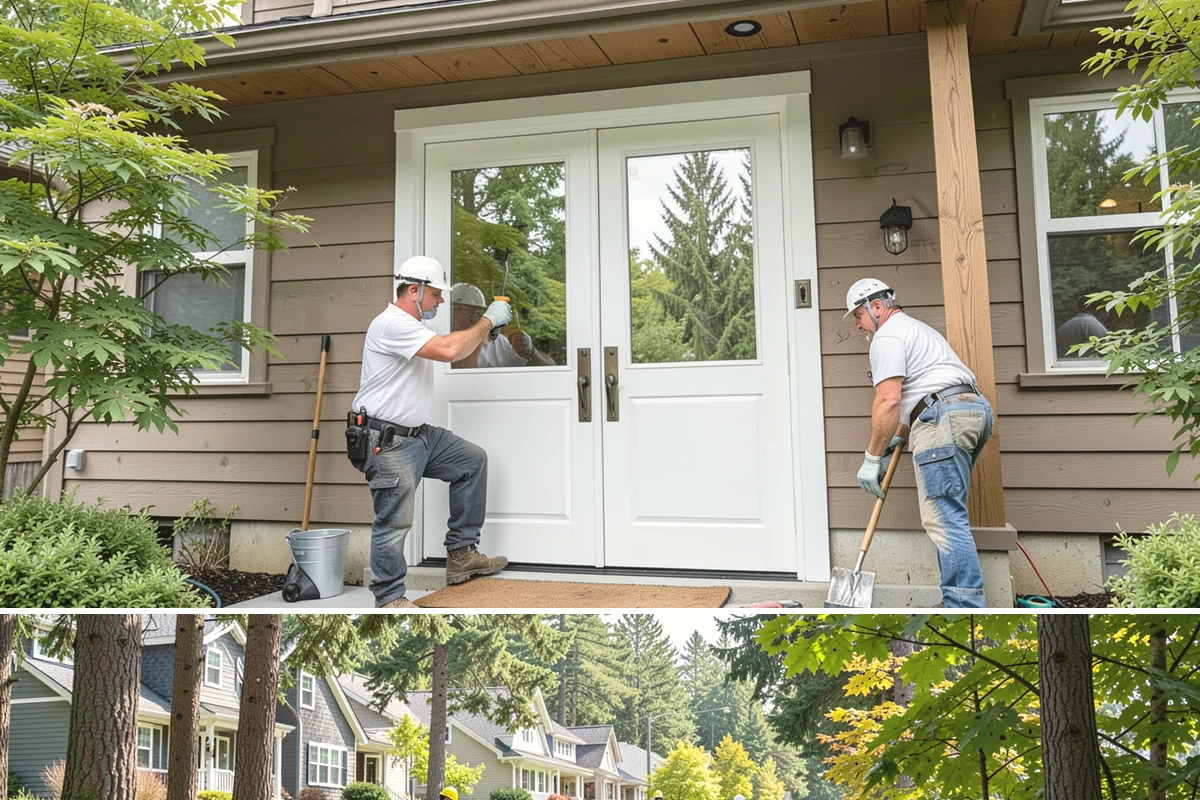 Security Door Installation in Normandy Park, King County, WA - Security doors can be installed in any season without weather constraints.