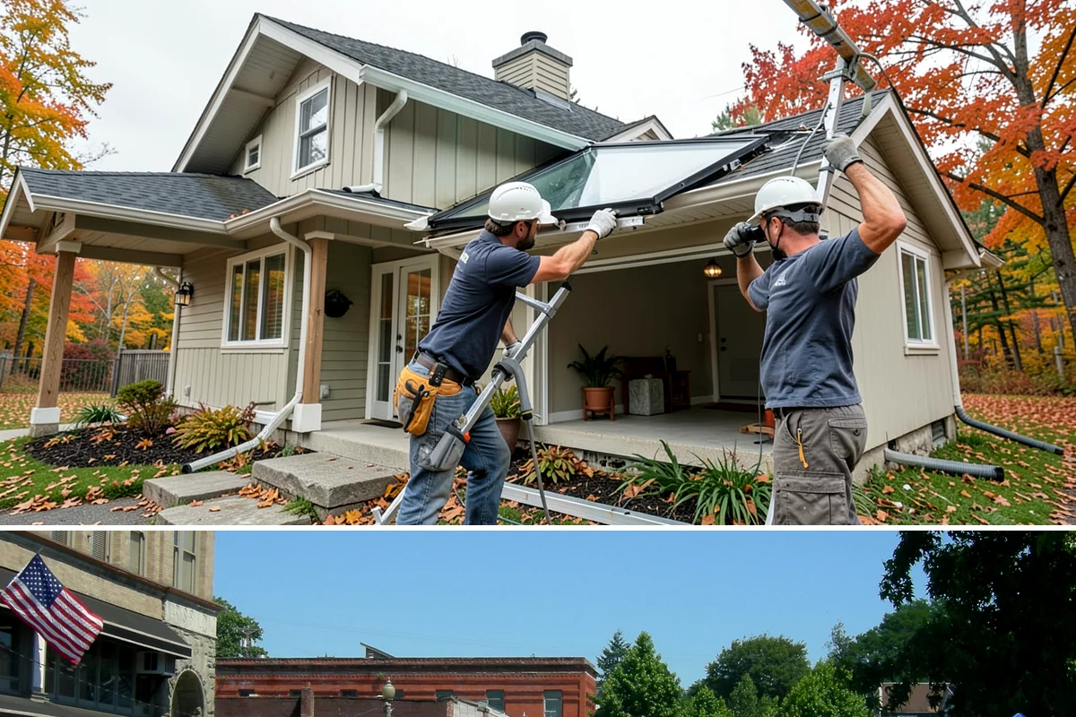 Security Door Installation in Snohomish, Snohomish County, WA - Security doors can be installed in any season without weather constraints.