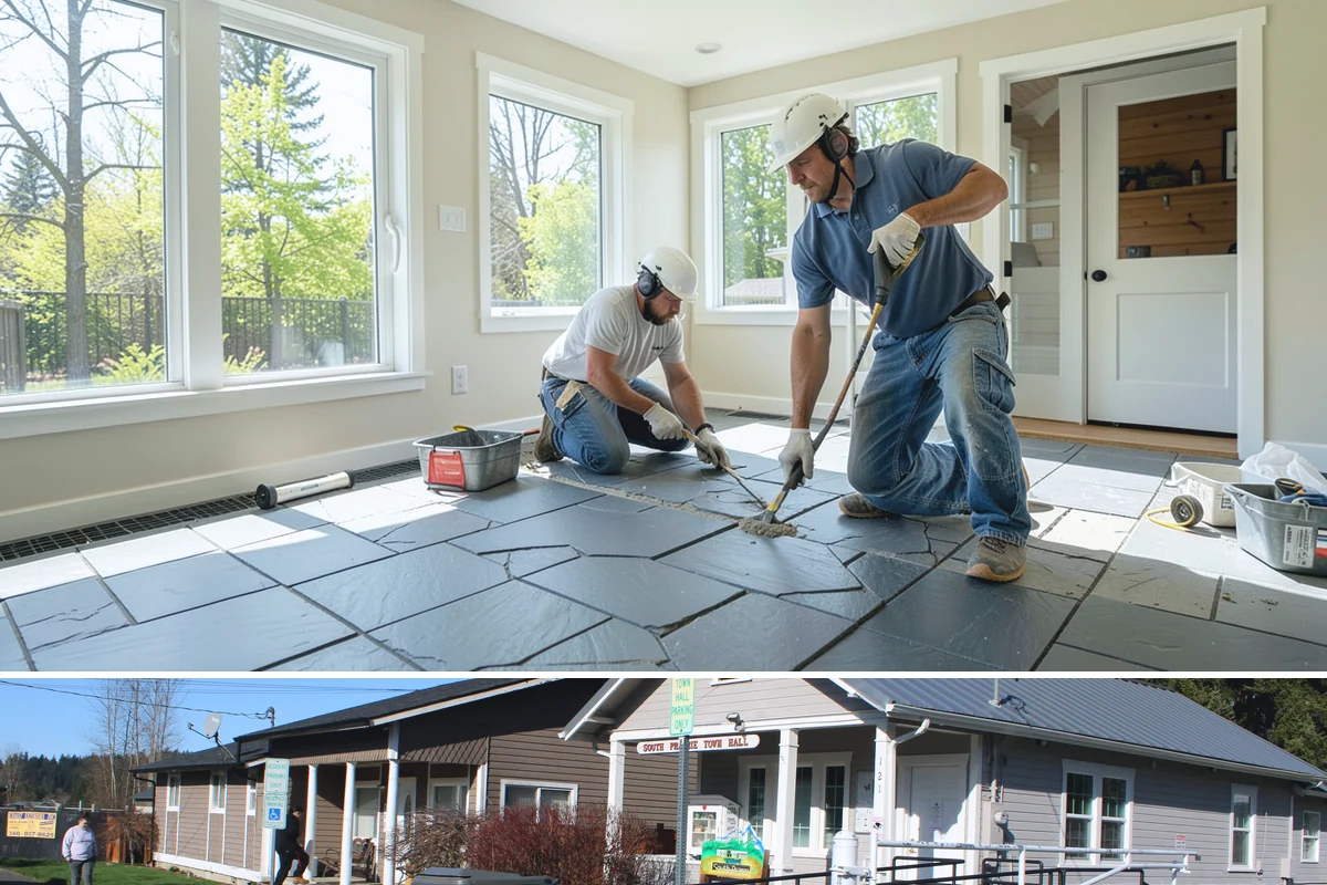 Security Door Installation in South Prairie, Pierce County, WA - Security doors can be installed in any season without weather constraints.