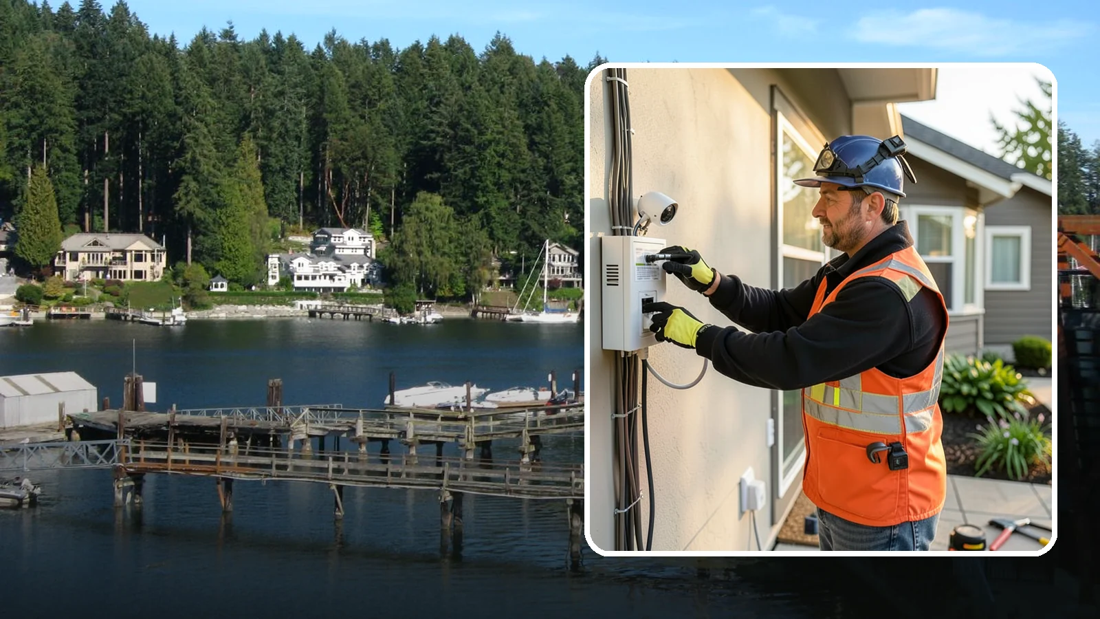 Security System Installation in Gig Harbor, Pierce County, WA - We install integrated home security systems with cameras, sensors, and alarms you can monitor from anywhere.