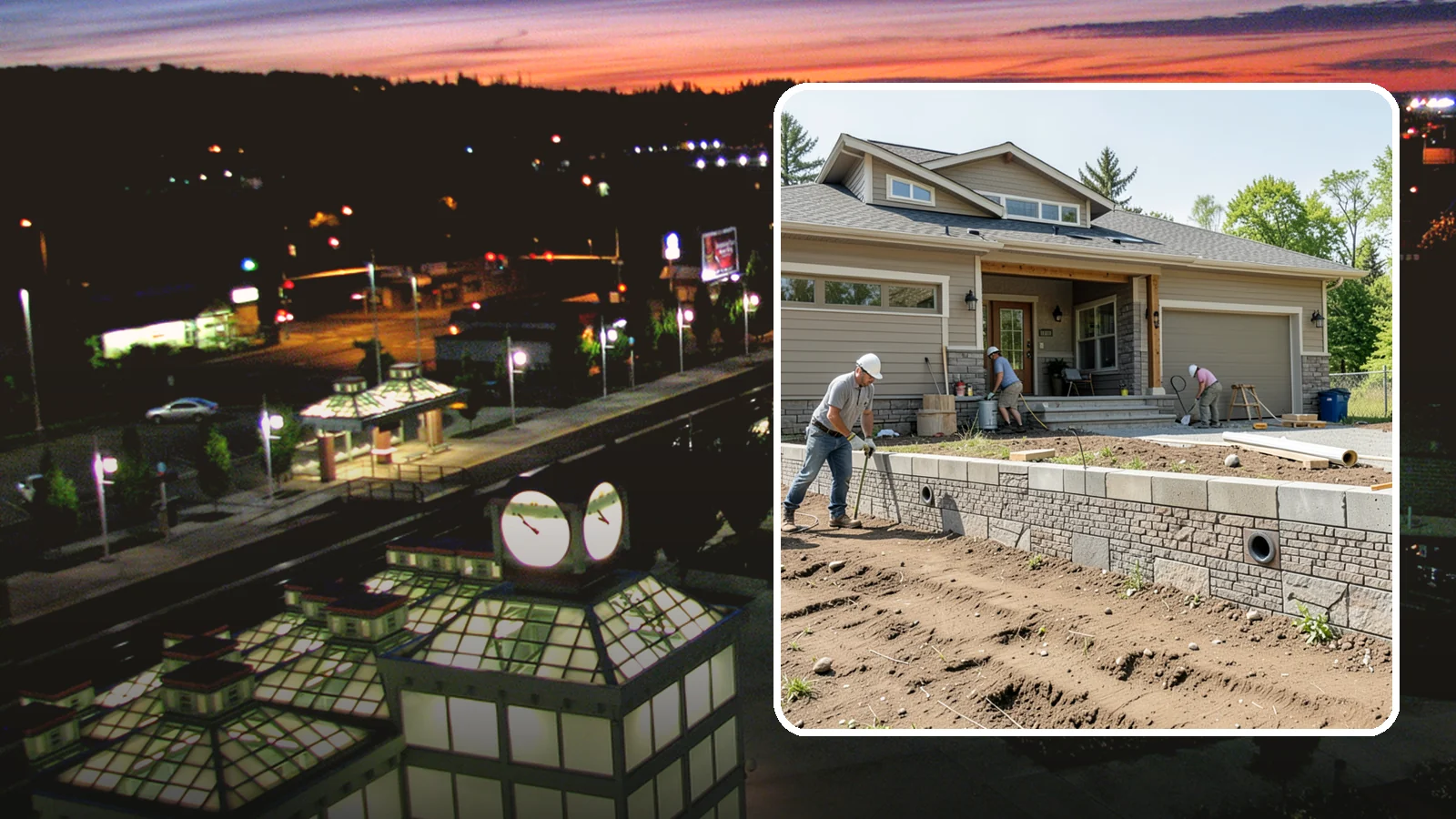 Segmental Block Retaining Wall in Auburn, King County, WA - Constructing a mortarless wall from interlocking concrete blocks engineered to flex with soil and seismic loads.