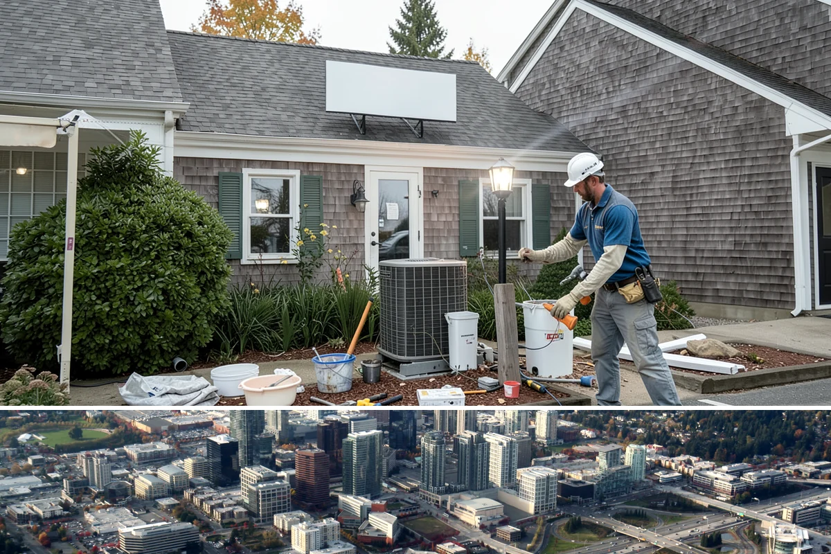 Segmental Block Retaining Wall in Bellevue, King County, WA - Best built in the drier months when base excavation and compaction stay firm, though shorter walls remain feasible into fall.