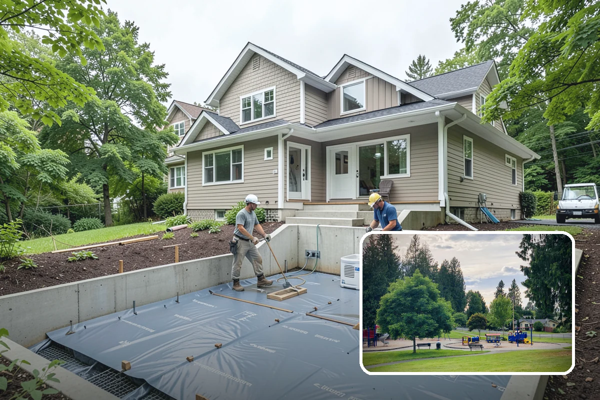 Segmental Block Retaining Wall in Bonney Lake, Pierce County, WA - Interlocking design flexes with soil and seismic movement
