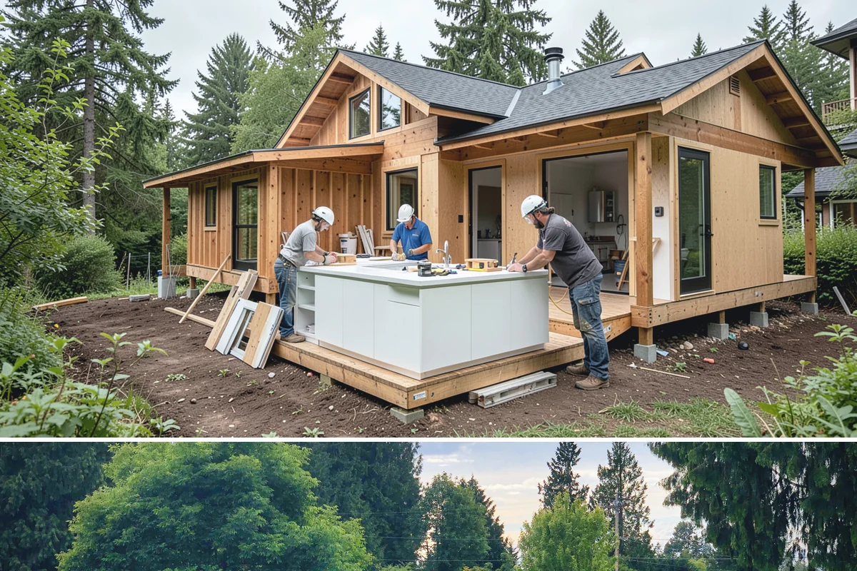 Segmental Block Retaining Wall in Bonney Lake, Pierce County, WA - Best built in the drier months when base excavation and compaction stay firm, though shorter walls remain feasible into fall.