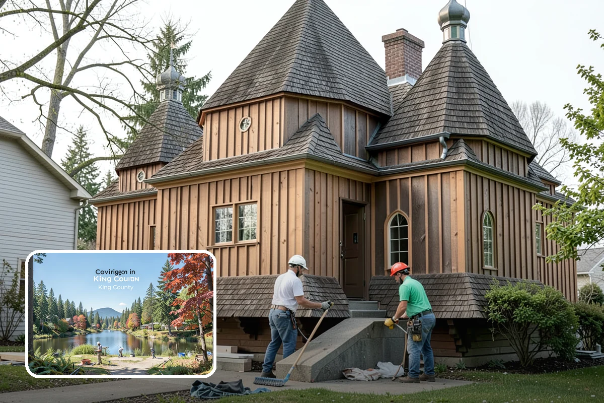 Segmental Block Retaining Wall in Covington, King County, WA - Interlocking design flexes with soil and seismic movement