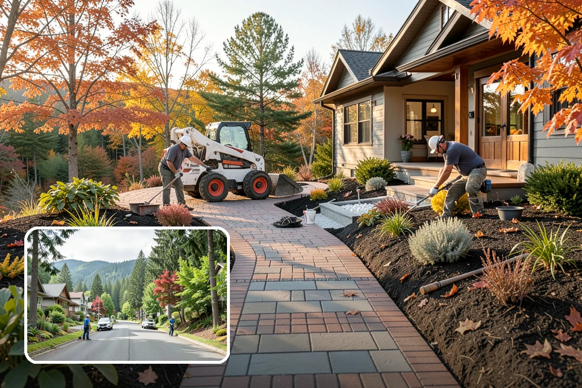 Segmental Block Retaining Wall in Darrington, Snohomish County, WA - Interlocking design flexes with soil and seismic movement