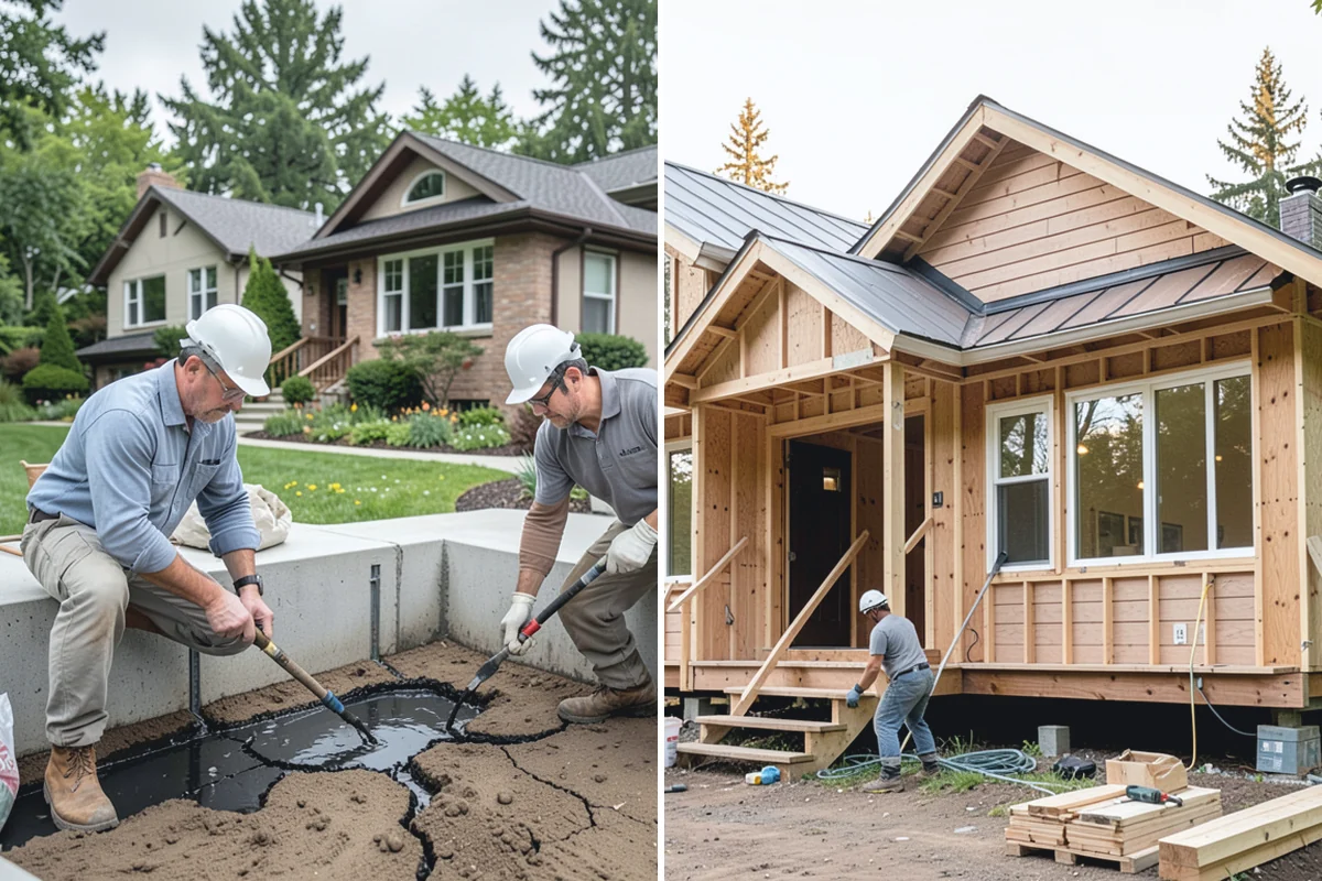 Segmental Block Retaining Wall in Darrington, Snohomish County, WA - Excavate and compact a level base trench