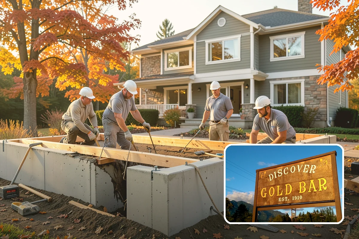 Segmental Block Retaining Wall in Gold Bar, Snohomish County, WA - Interlocking design flexes with soil and seismic movement