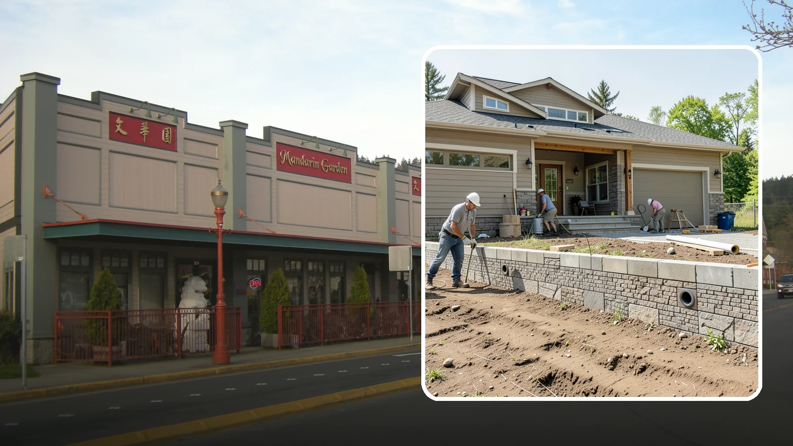Segmental Block Retaining Wall in Issaquah, King County, WA - Constructing a mortarless wall from interlocking concrete blocks engineered to flex with soil and seismic loads.