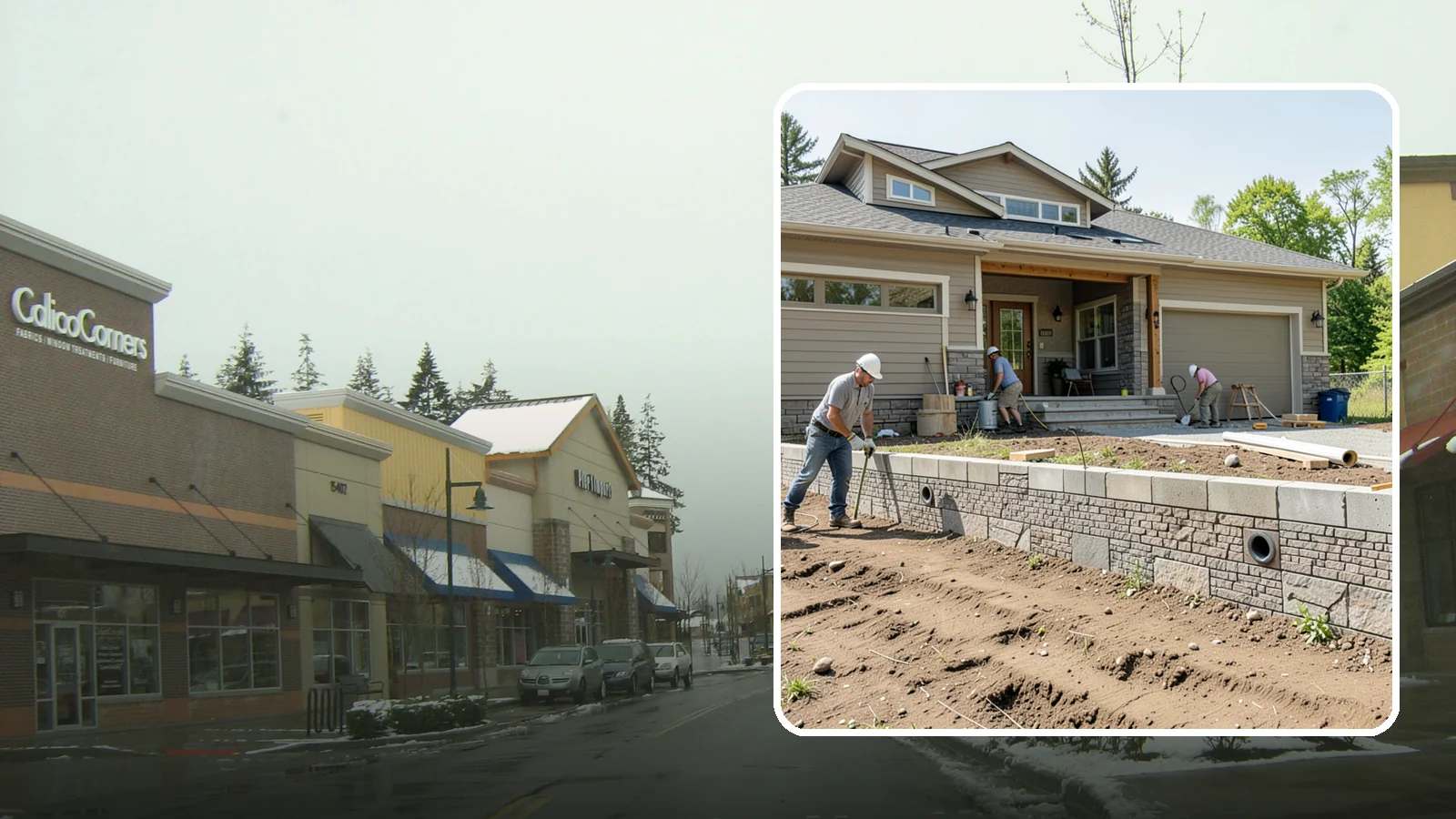 Segmental Block Retaining Wall in Mill Creek, Snohomish County, WA - Constructing a mortarless wall from interlocking concrete blocks engineered to flex with soil and seismic loads.