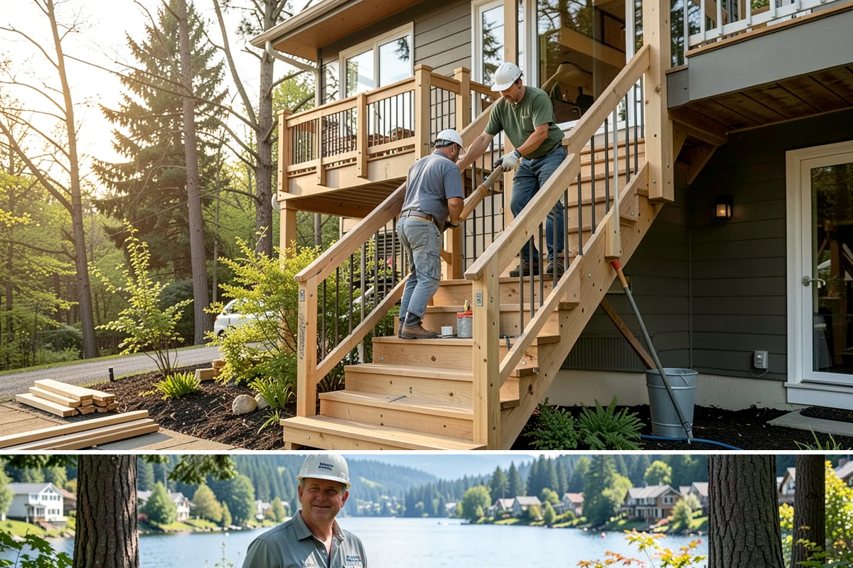 Segmental Block Retaining Wall in Milton, King County, WA - Best built in the drier months when base excavation and compaction stay firm, though shorter walls remain feasible into fall.