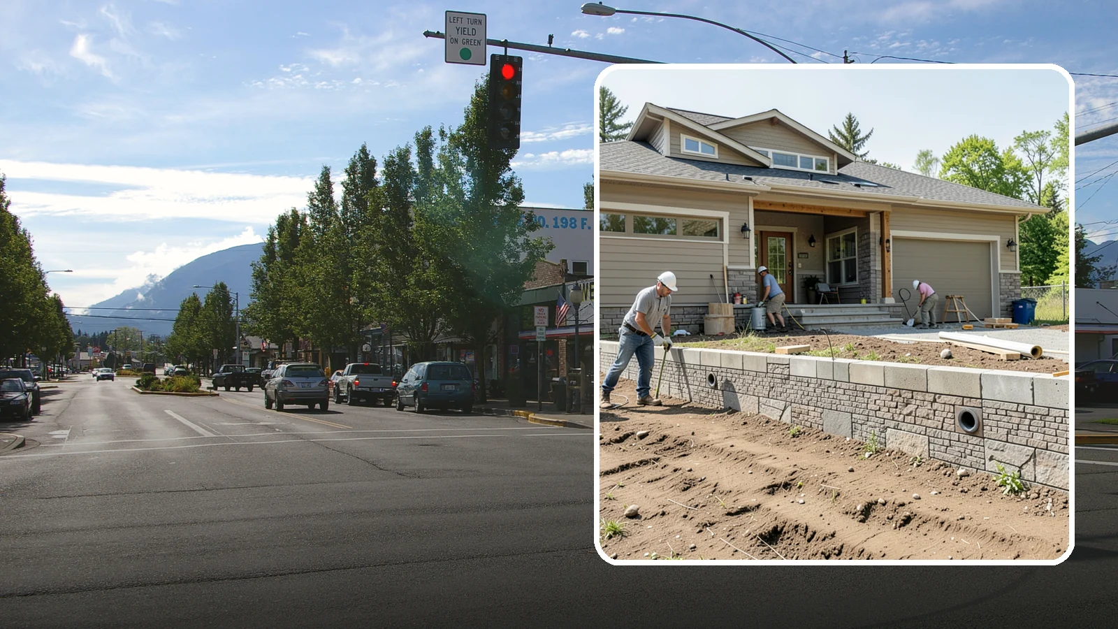 Segmental Block Retaining Wall in North Bend, King County, WA - Constructing a mortarless wall from interlocking concrete blocks engineered to flex with soil and seismic loads.