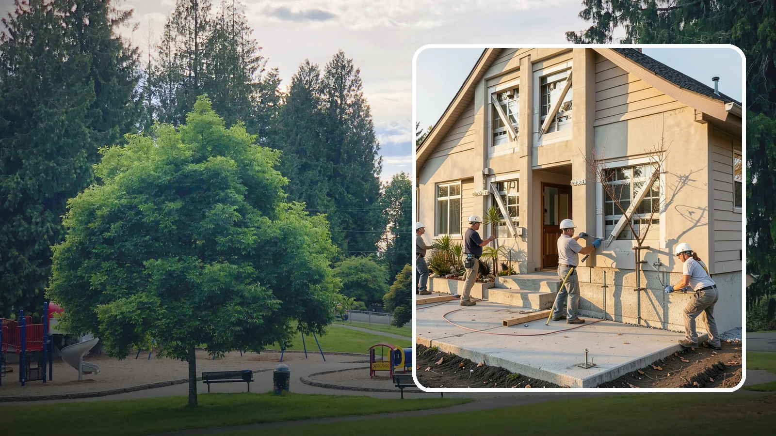 Seismic Retrofit in Bonney Lake, Pierce County, WA - We seismically retrofit older homes to bolt them to their foundations and stand up to a Cascadia-region earthquake.