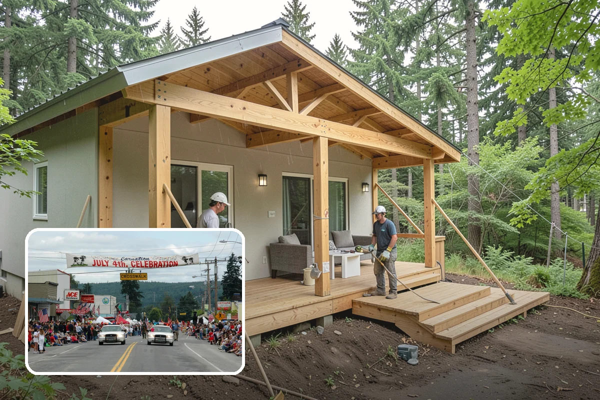 Seismic Retrofit in Carnation, King County, WA - A home bolted securely to its foundation
