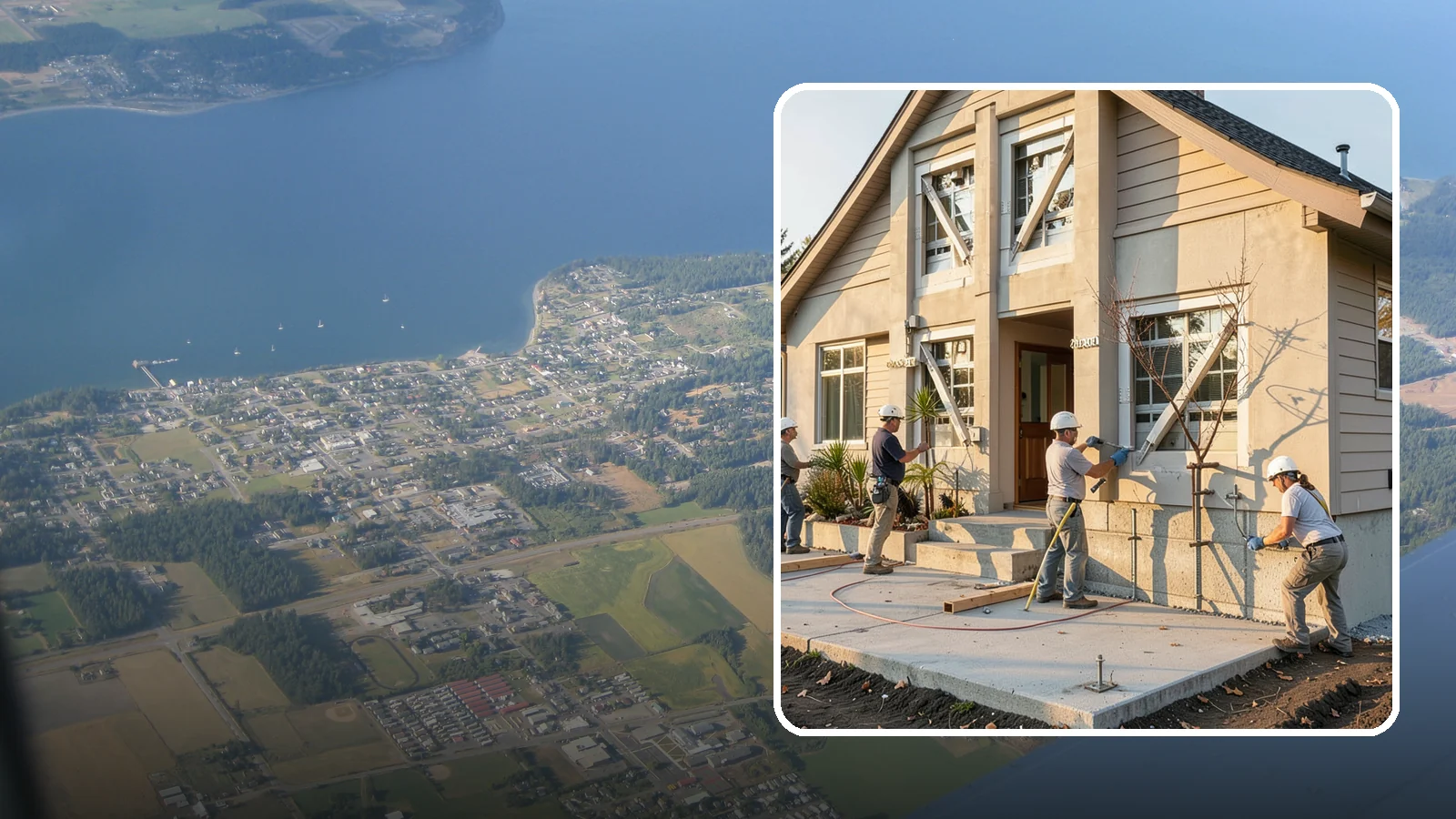Seismic Retrofit in Coupeville, Island County, WA - We seismically retrofit older homes to bolt them to their foundations and stand up to a Cascadia-region earthquake.
