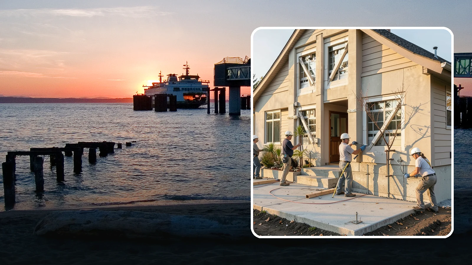 Seismic Retrofit in Edmonds, Snohomish County, WA - We seismically retrofit older homes to bolt them to their foundations and stand up to a Cascadia-region earthquake.