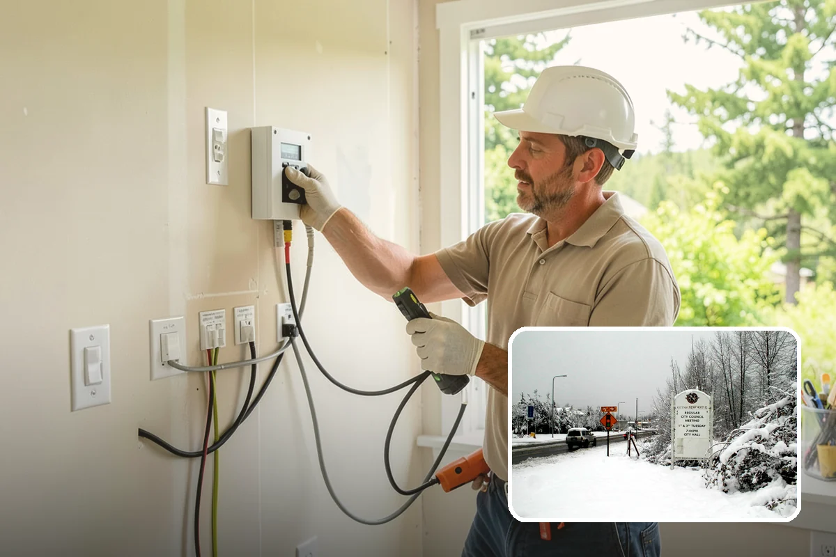 Seismic Retrofit in Newcastle, King County, WA - A home bolted securely to its foundation