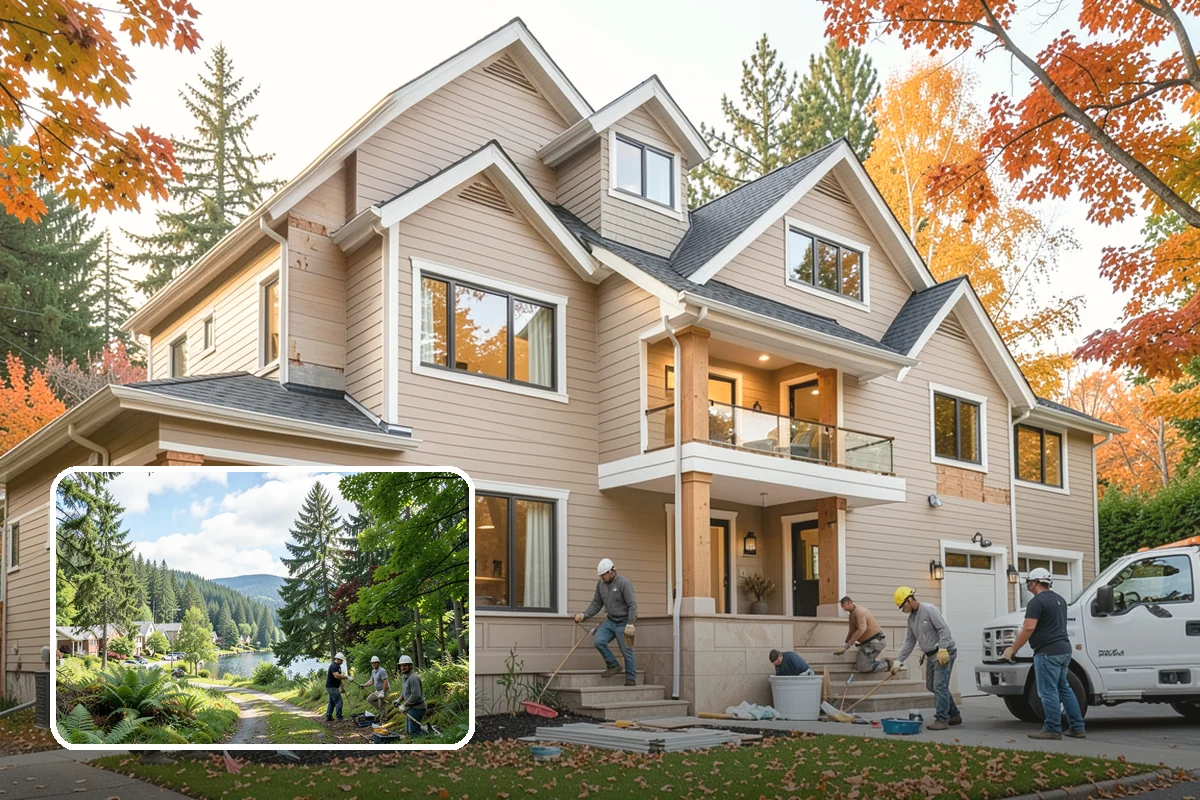 Selective Demolition in Lake Forest Park, King County, WA - Only the targeted areas removed, nothing more