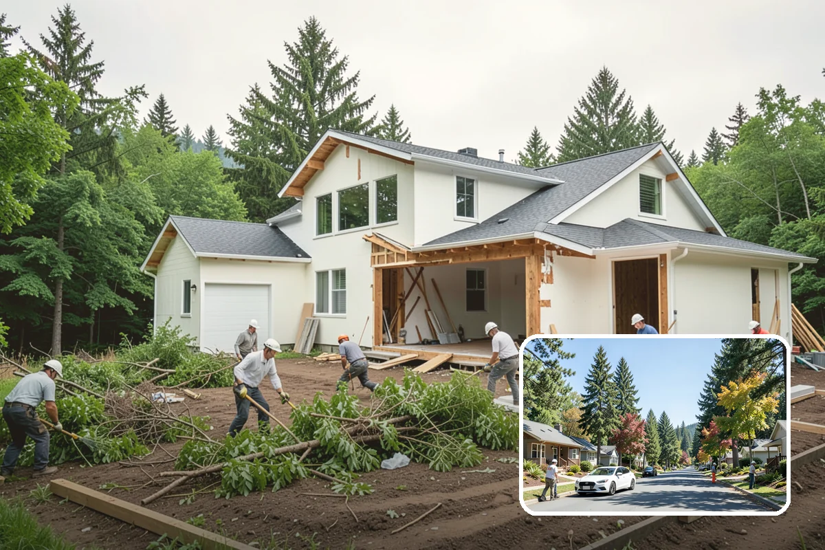 Selective Demolition in Orting, Pierce County, WA - Only the targeted areas removed, nothing more