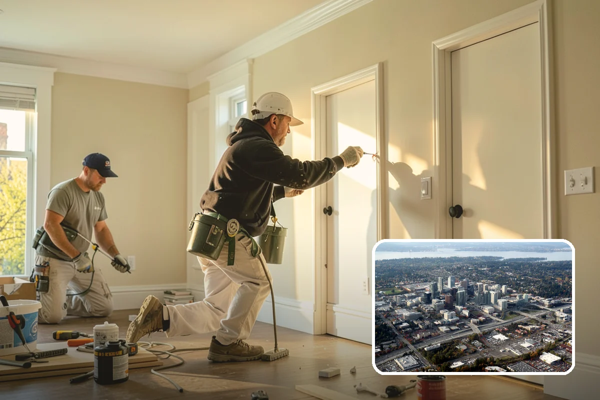 Semi-Custom Cabinet Installation in Bellevue, King County, WA - More options than stock at a friendlier price
