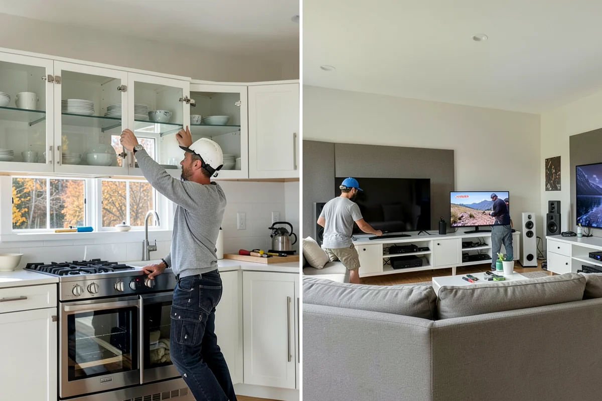Semi-Custom Cabinet Installation in Clyde Hill, King County, WA - Finalize layout, sizes, and finish selections