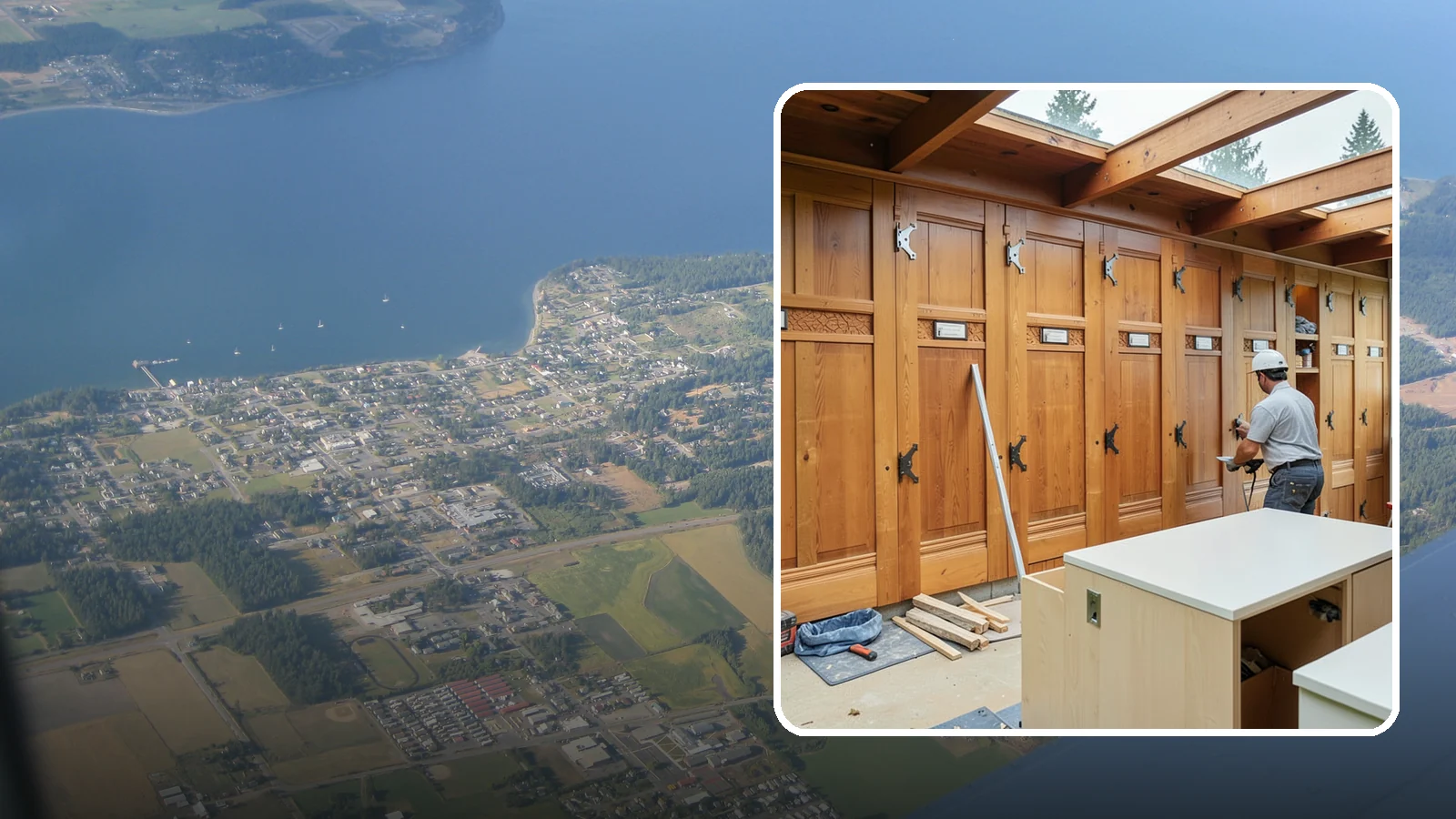 Semi-Custom Cabinet Installation in Coupeville, Island County, WA - Installing semi-custom cabinets that balance personalized options with a more approachable budget and timeline.