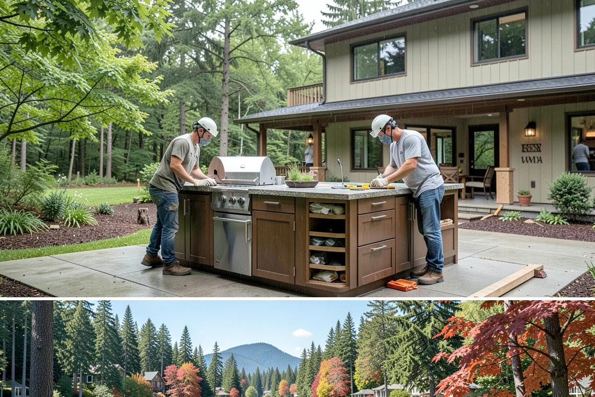Semi-Custom Cabinet Installation in Covington, King County, WA - Semi-custom cabinet installation is indoor work completed in any season.