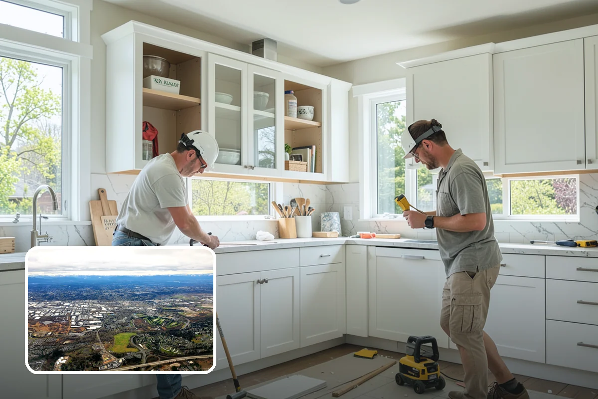 Semi-Custom Cabinet Installation in Kent, King County, WA - More options than stock at a friendlier price