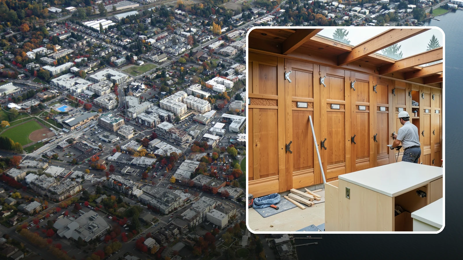 Semi-Custom Cabinet Installation in Kirkland, King County, WA - Installing semi-custom cabinets that balance personalized options with a more approachable budget and timeline.