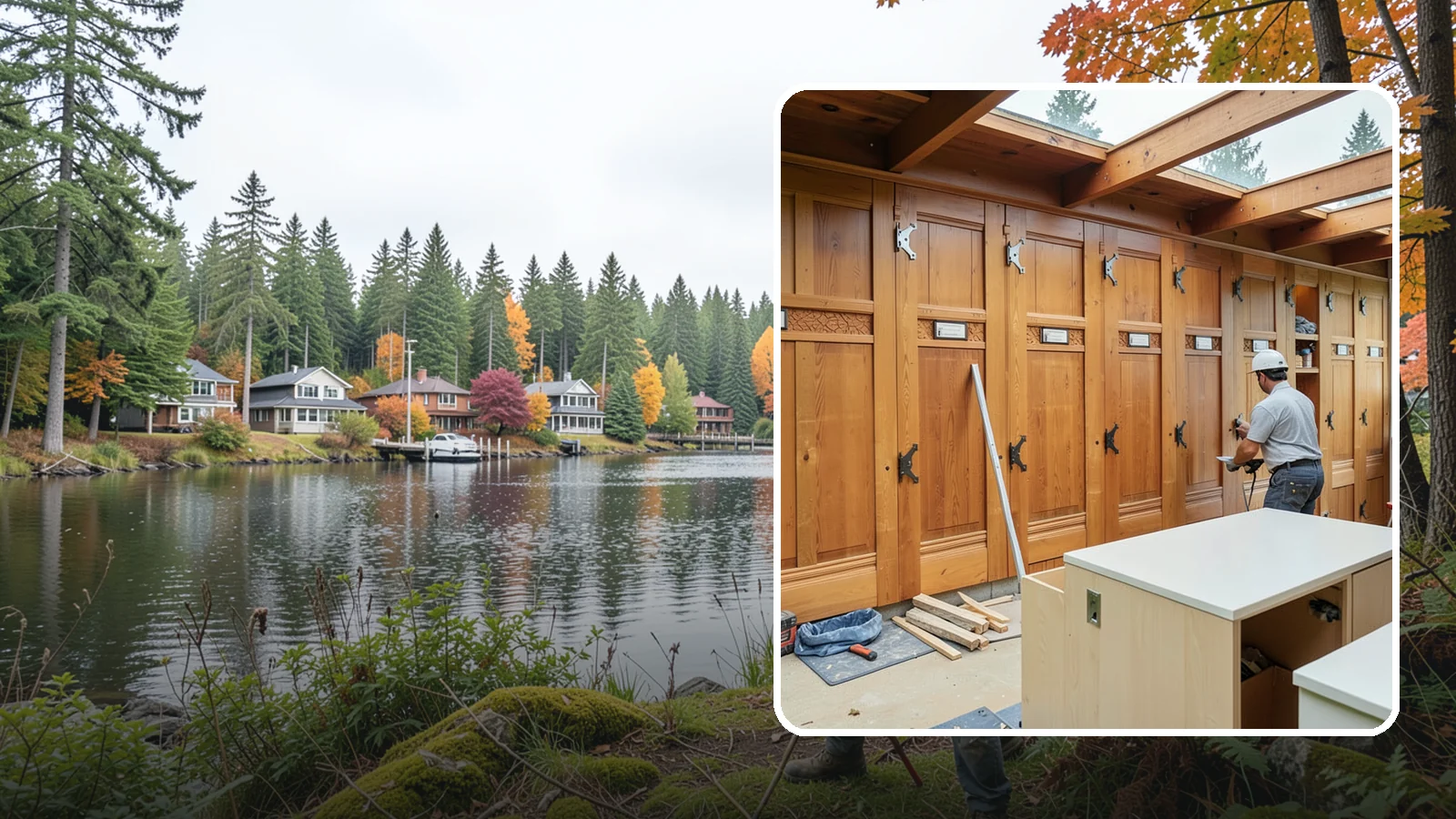 Semi-Custom Cabinet Installation in La Conner, Skagit County, WA - Installing semi-custom cabinets that balance personalized options with a more approachable budget and timeline.