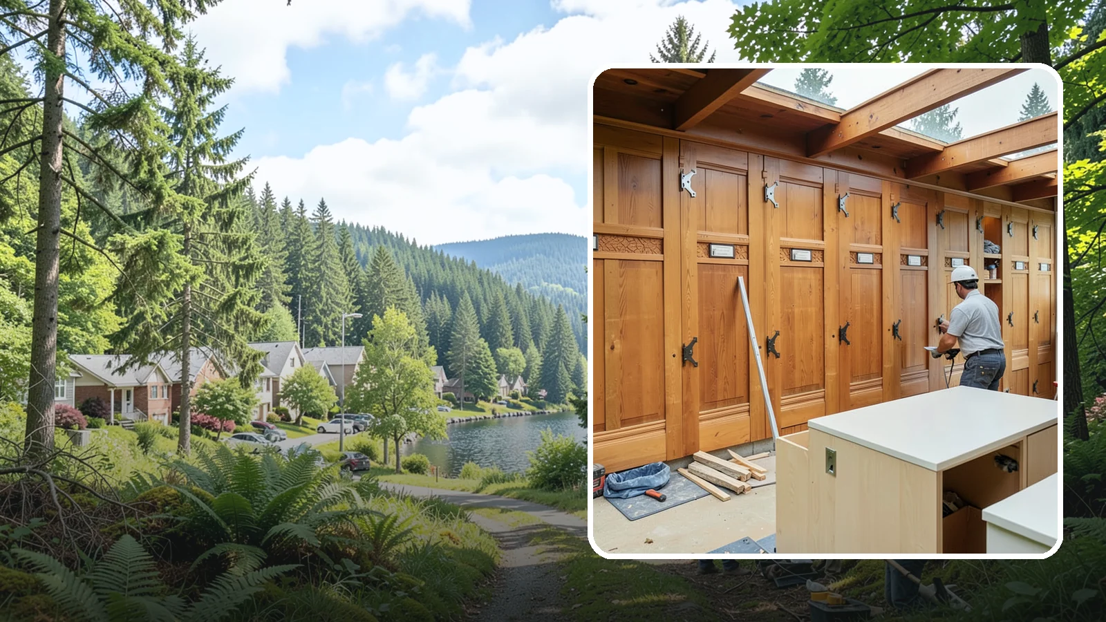 Semi-Custom Cabinet Installation in Lake Forest Park, King County, WA - Installing semi-custom cabinets that balance personalized options with a more approachable budget and timeline.