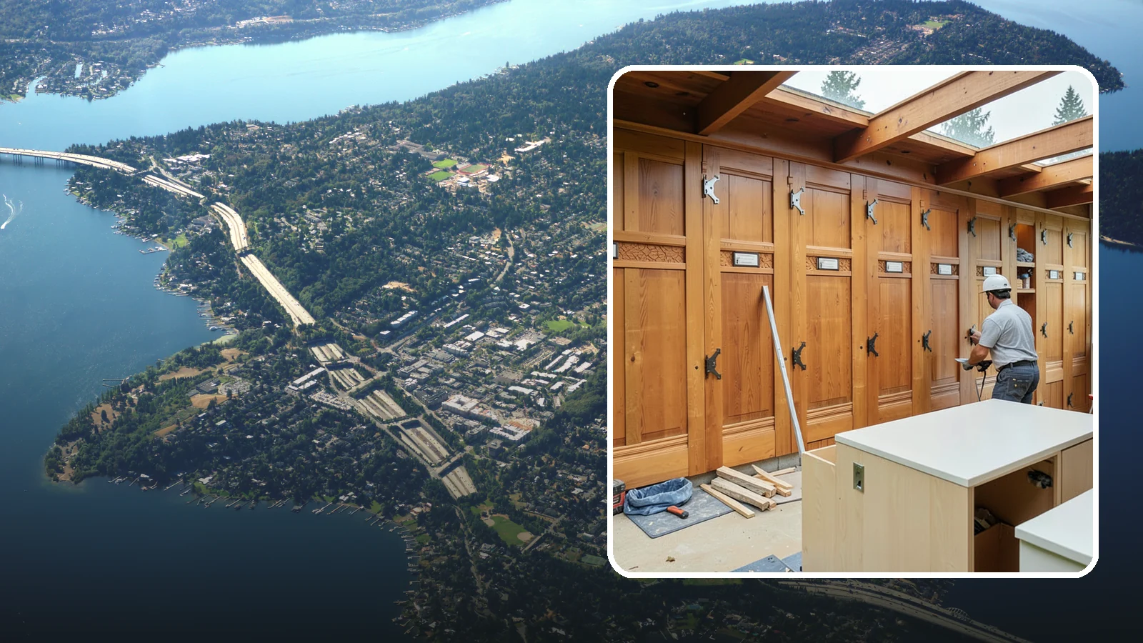 Semi-Custom Cabinet Installation in Mercer Island, King County, WA - Installing semi-custom cabinets that balance personalized options with a more approachable budget and timeline.
