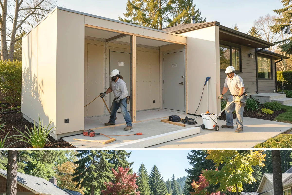 Semi-Custom Cabinet Installation in Orting, Pierce County, WA - Semi-custom cabinet installation is indoor work completed in any season.