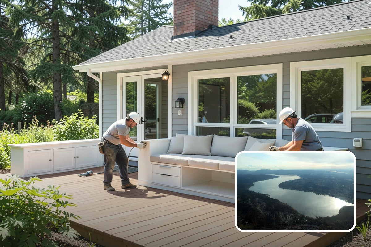 Semi-Custom Cabinet Installation in Sammamish, King County, WA - More options than stock at a friendlier price