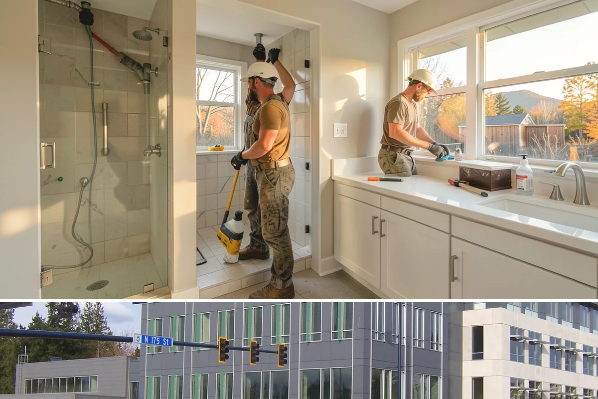 Semi-Custom Cabinet Installation in Shoreline, King County, WA - Semi-custom cabinet installation is indoor work completed in any season.