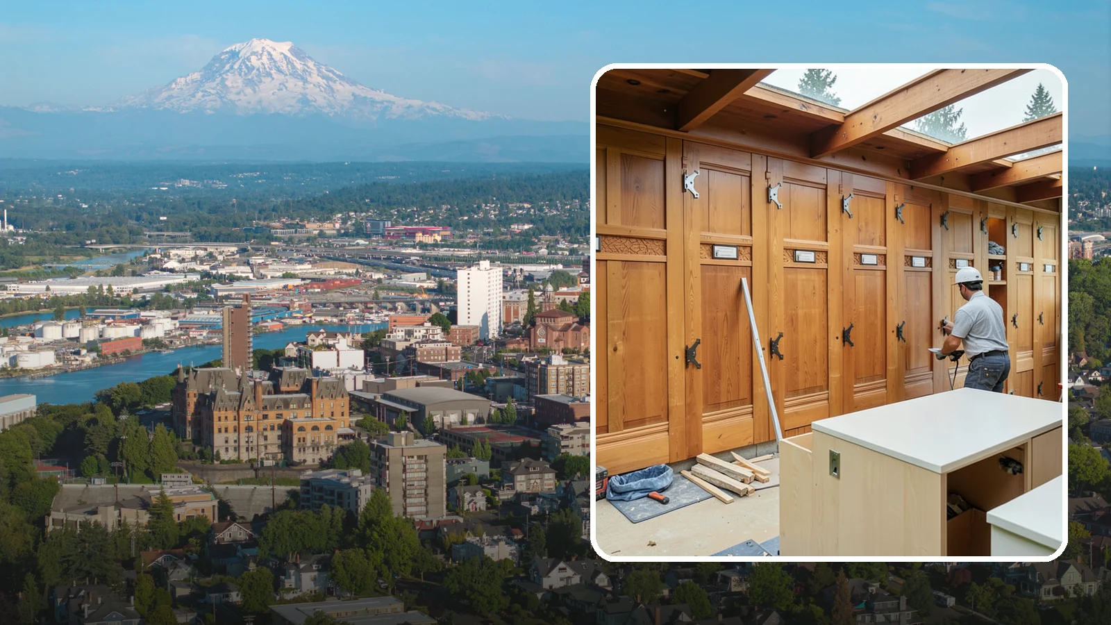 Semi-Custom Cabinet Installation in Tacoma, Pierce County, WA - Installing semi-custom cabinets that balance personalized options with a more approachable budget and timeline.