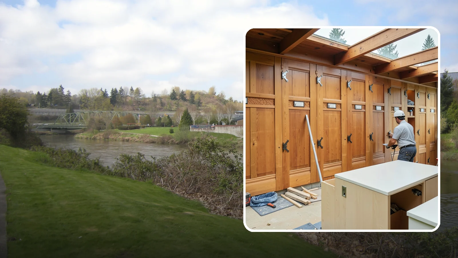 Semi-Custom Cabinet Installation in Tukwila, King County, WA - Installing semi-custom cabinets that balance personalized options with a more approachable budget and timeline.