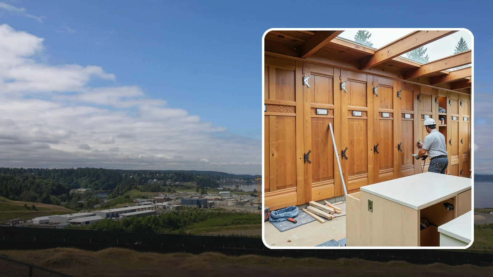 Semi-Custom Cabinet Installation in University Place, Pierce County, WA - Installing semi-custom cabinets that balance personalized options with a more approachable budget and timeline.