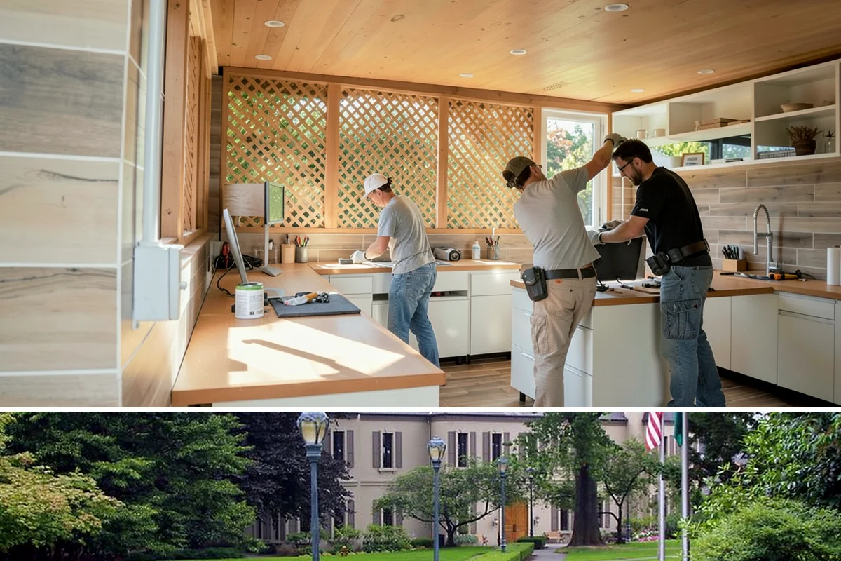 Semi-Custom Cabinet Installation in Woodinville, King County, WA - Semi-custom cabinet installation is indoor work completed in any season.